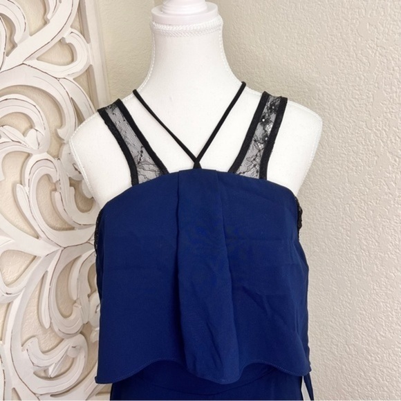 NWT Harlyn‎ Anthropologie Lace Strap Popover Bodice Jumpsuit Size M - Picture 6 of 12